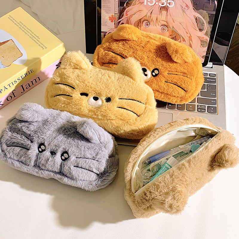 Plush pillow with cat motif Kalsten