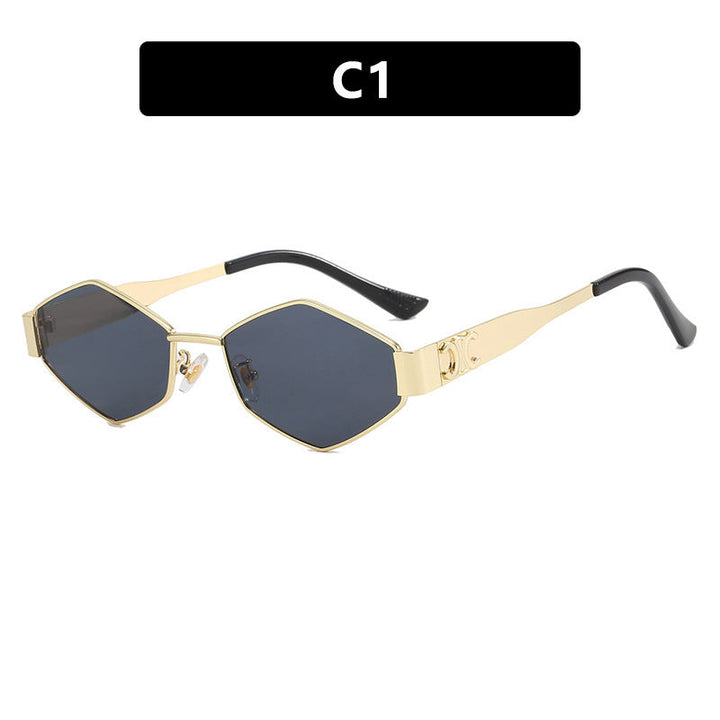 Women's fashionable sunglasses with unique hexagonal frame Kalsten