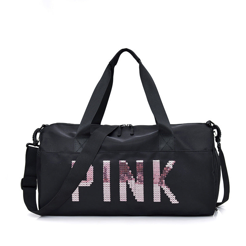 Multifunctional Sports Bag with Shiny Sequin Design Kalsten