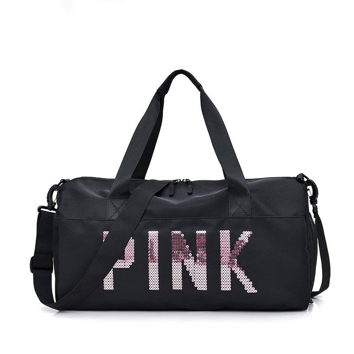 Multifunctional Sports Bag with Shiny Sequin Design Kalsten