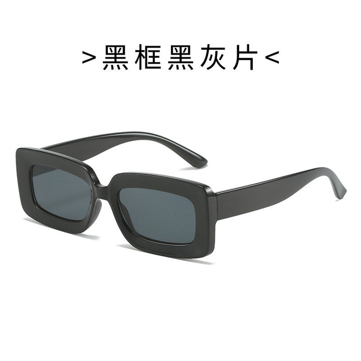Women's Fashion Turtle Sunglasses with Rectangular Frame and Gradient Lenses Kalsten