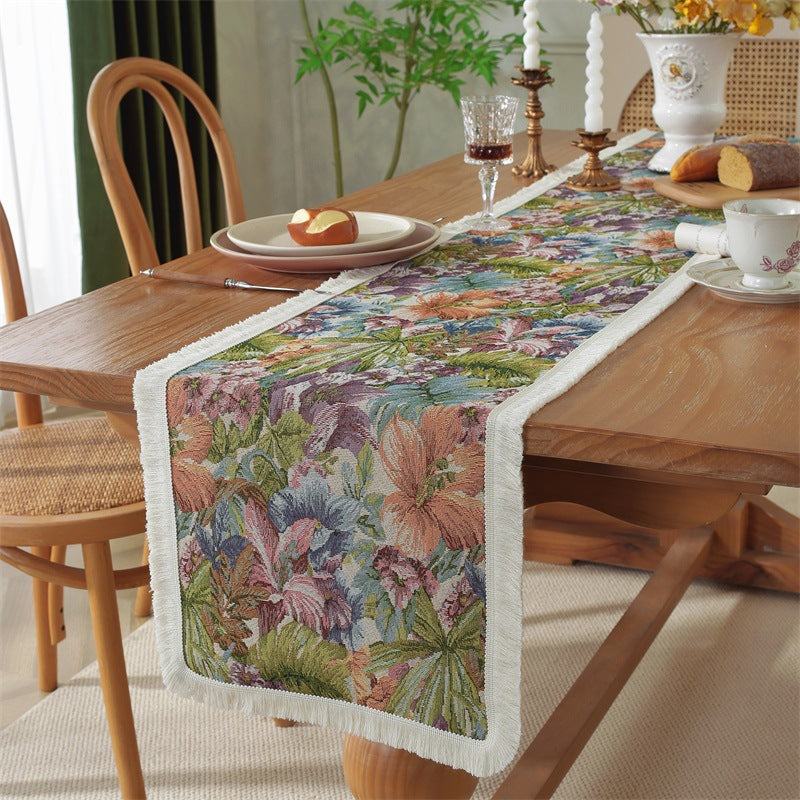 Elegant Floral Decorative Table Runner