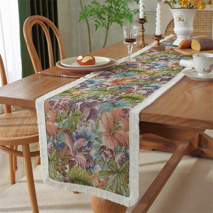 Elegant Floral Decorative Table Runner