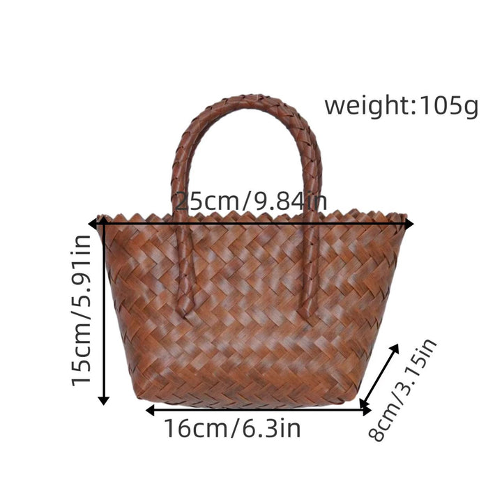 Braided tote bag with ergonomic handles Kalsten