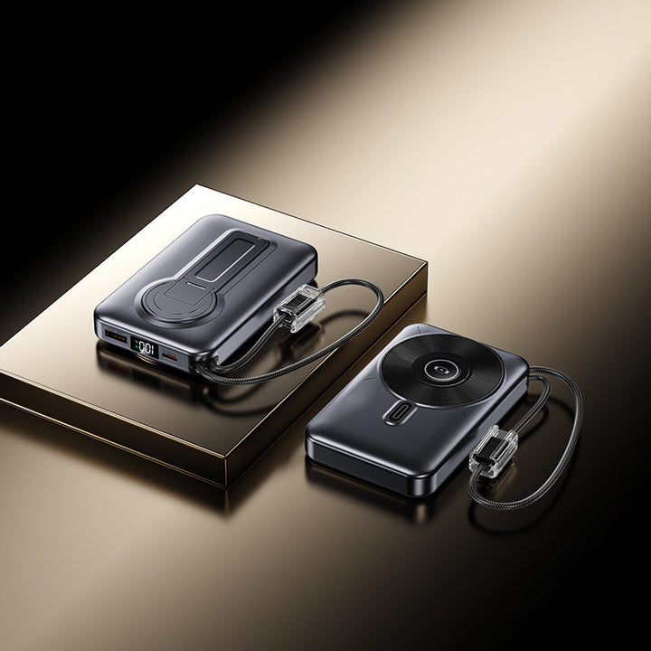 Portable power bank with integrated charging port and LCD display Kalsten