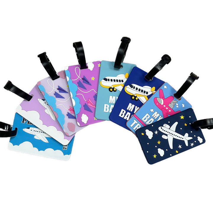 Airplane-Themed Luggage Tag Kalsten