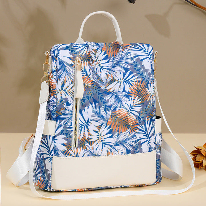 Floral Print Multi-Pocket Backpack Kalsten