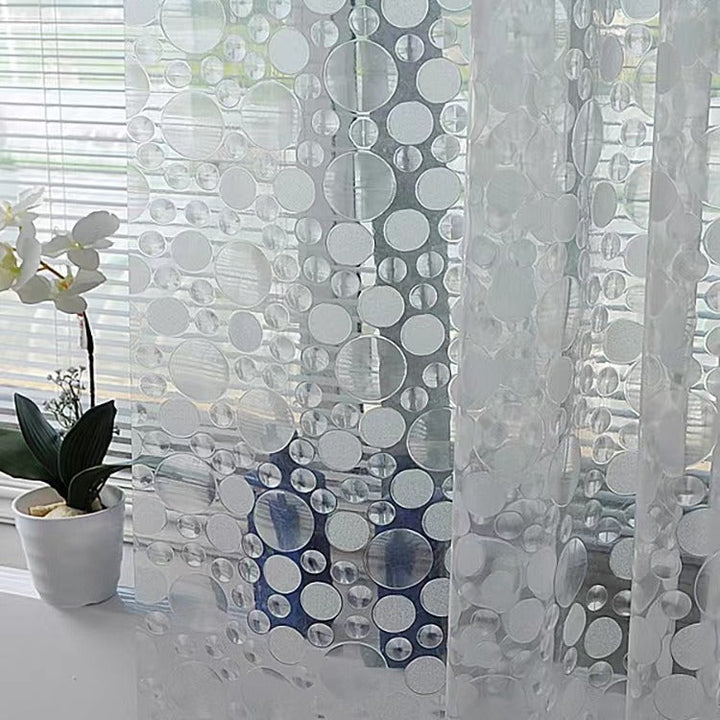 Modern Transparent Polka Dot Shower Curtain Kalsten