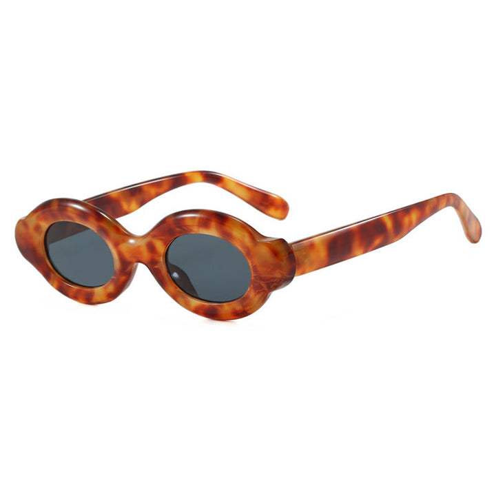 Women's sunglasses in trendy retro design with oval lenses Kalsten