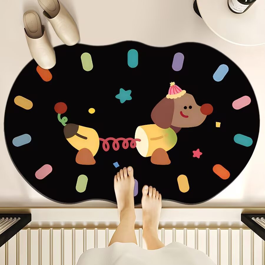 Cute Cartoon Bear Bath Mat Kalsten