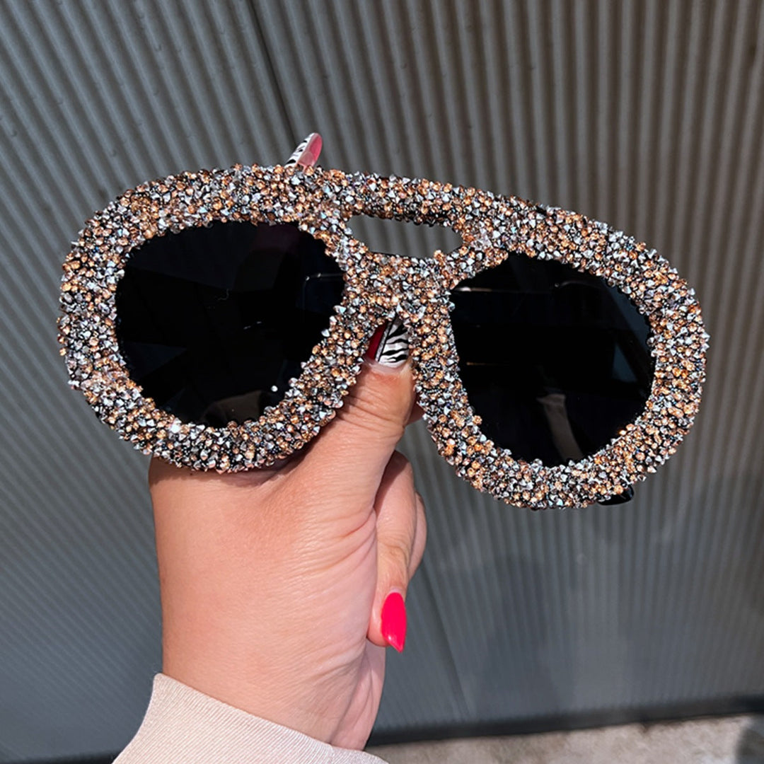 Women's Glittering Glamour Sunglasses with Unique Crystal Frame Kalsten