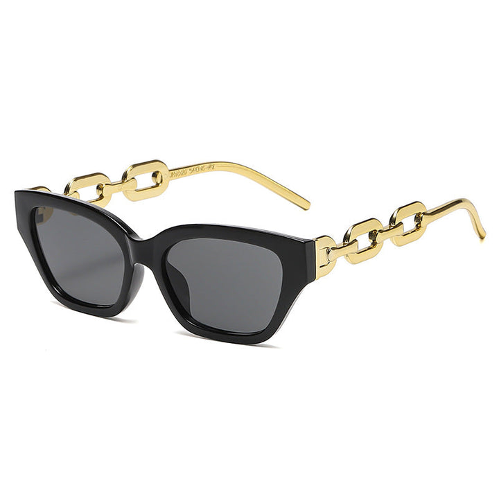 Women's Cat-Eye Sunglasses with Decorative Chain Frame Kalsten