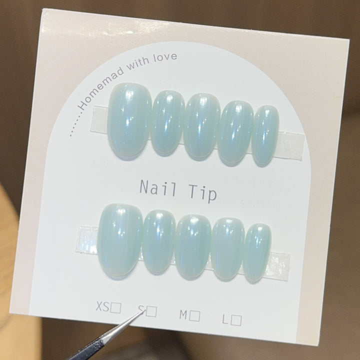 Artifical Nail Tips with Shimmering Effect Kalsten
