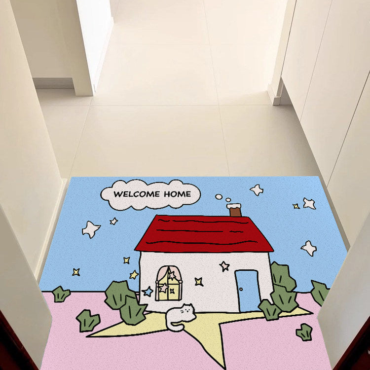 Cartoon-Themed Welcome Mat Kalsten