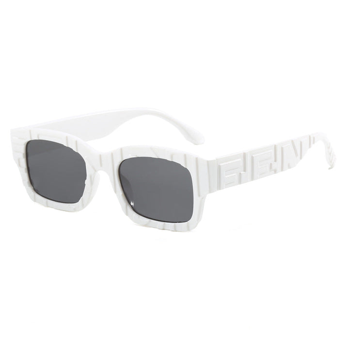 Women's fashionable square sunglasses with textured frame and UV protection Kalsten