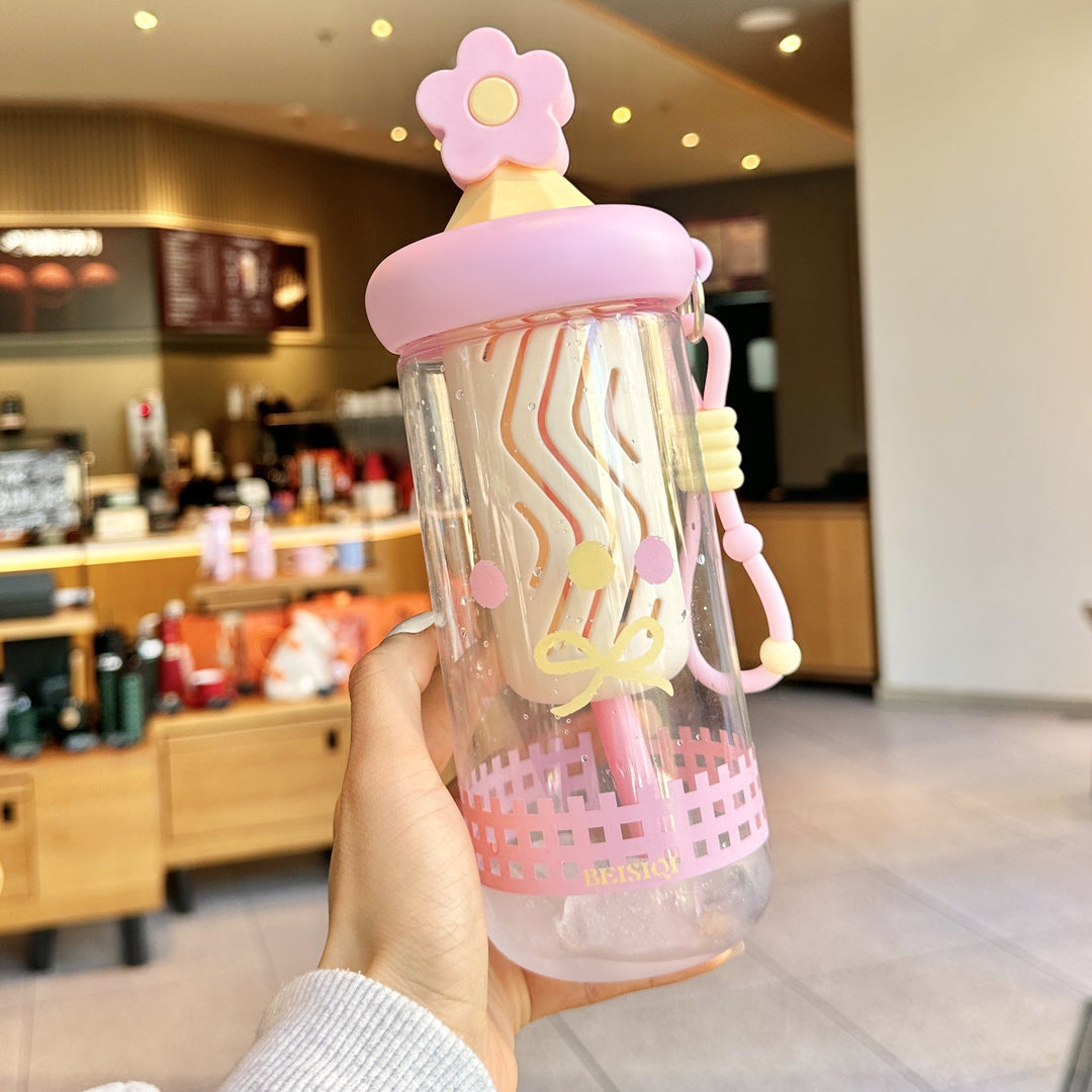Unisex drinking cup with designs and silicone lid Kalsten