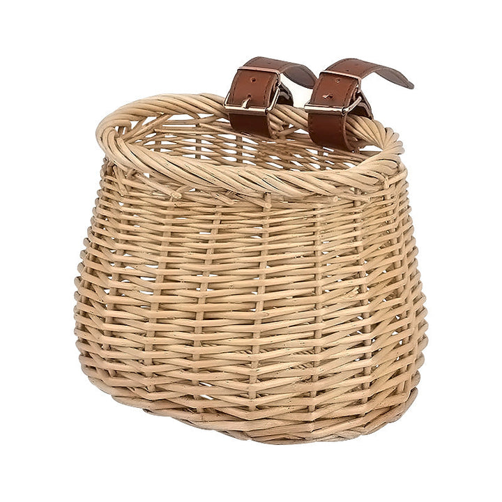 Women's Handmade Bicycle Basket with Leather Handles Kalsten