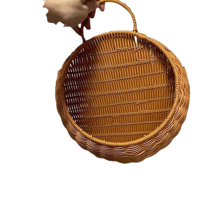 Women Handmade Woven Basket with Handle Kalsten