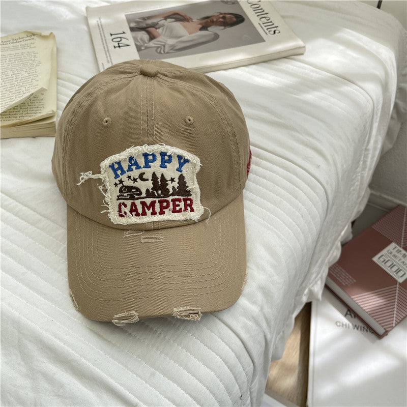 Men's Distressed Vintage-Inspired Baseball Cap Kalsten