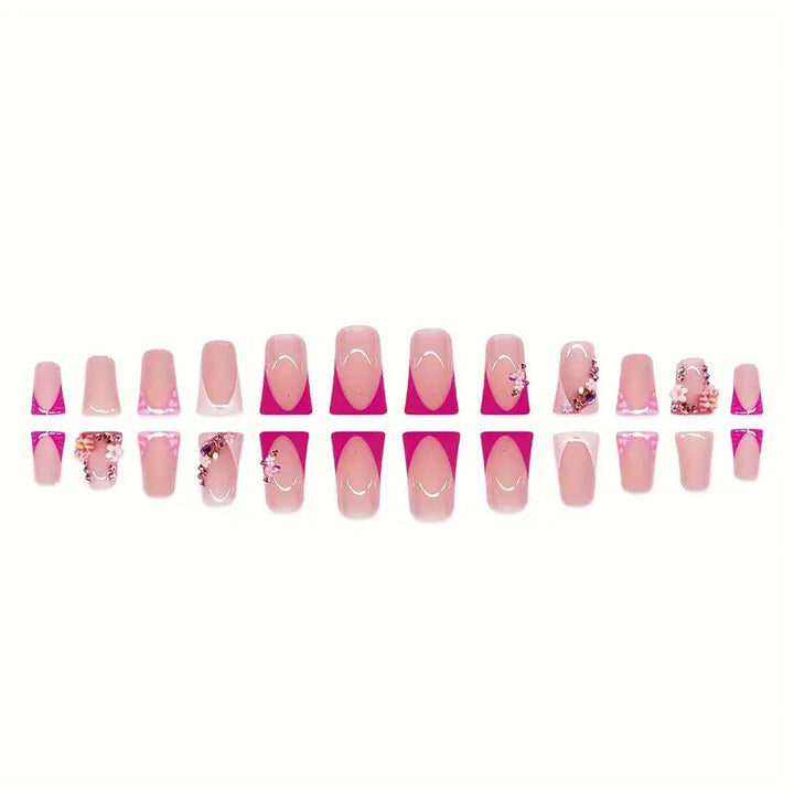 Floral-Embellished Stiletto Press-On Nails Kalsten