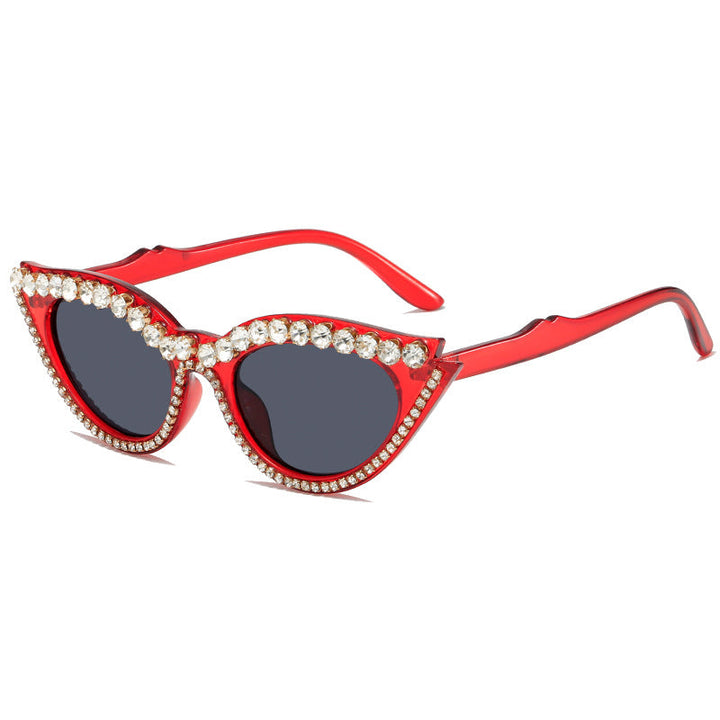 Women's extravagant cat-eye sunglasses with glamorous crystal embellishments Kalsten