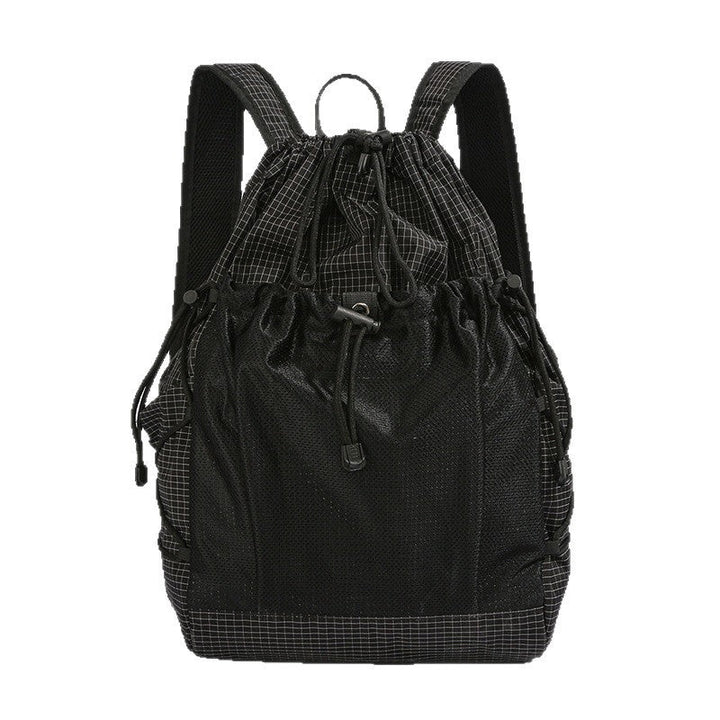 Versatile Mesh-Panel Drawstring Backpack kalsten