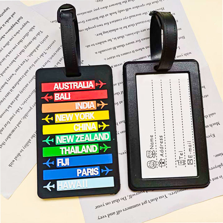 Unisex Travel-Themed Luggage Tag Kalsten