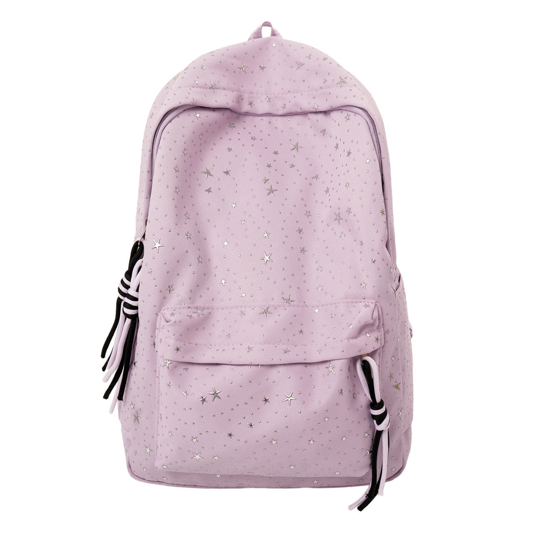 Star-Embellished Lightweight Backpack Kalsten