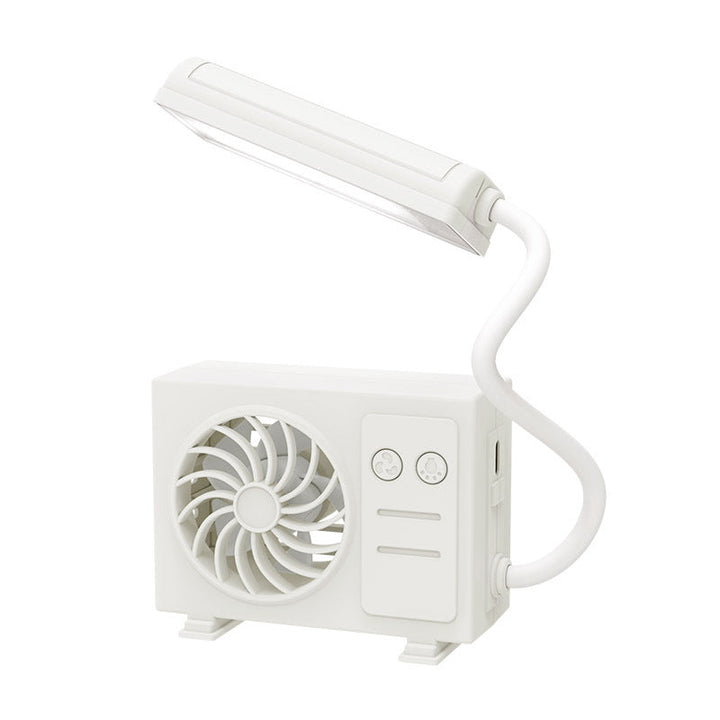 Women's multifunctional table lamp with integrated fan and flexible arm positioning Kalsten