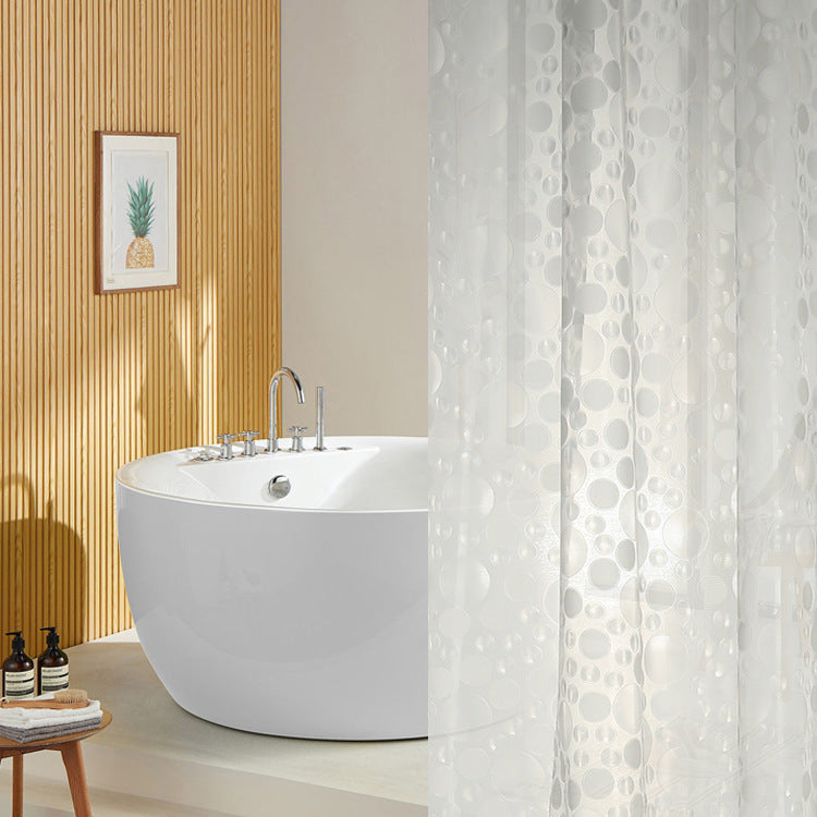 Modern Transparent Polka Dot Shower Curtain Kalsten