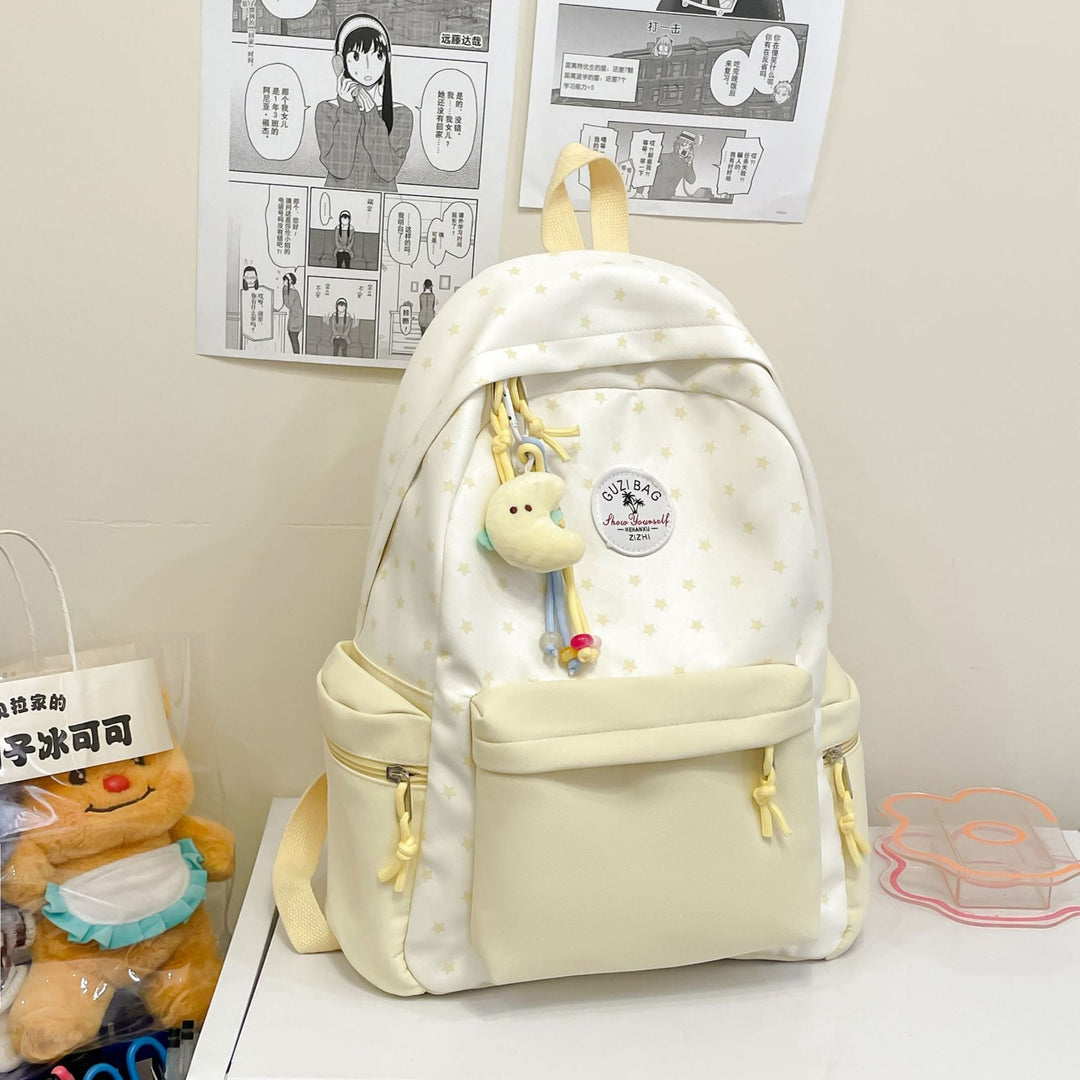 Whimsical Star-Print Backpack