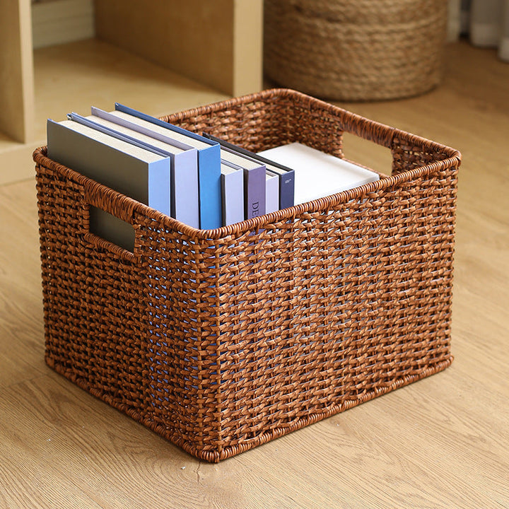 Unisex Braided Storage Basket with Practical Handles Kalsten