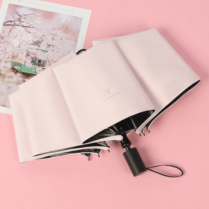 Women compact folding umbrella with Kalsten handle