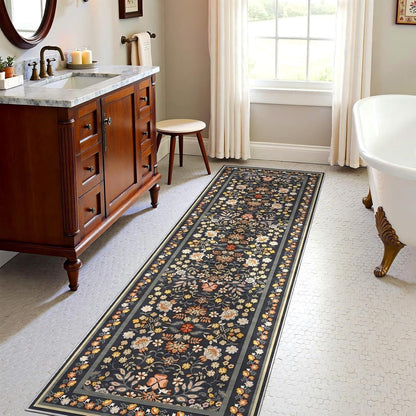 Vintage Floral Runner Carpet Acalora