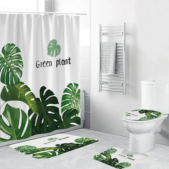Tropical Plant Bathroom Set Kalsten