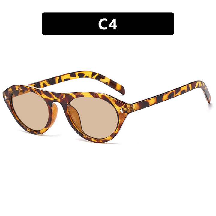 Women's fashionable sunglasses with curved frame and protective UV filter Kalsten
