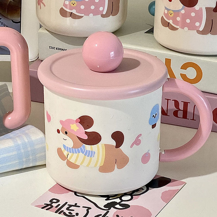 Coffee mug with playful dog design Kalsten