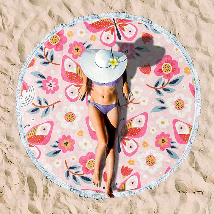 Rundstrand towel with unique sunset design Kalsten
