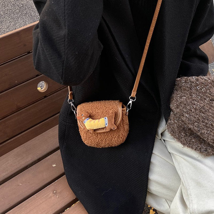 Playful Plush Shoulder Bag Kalsten