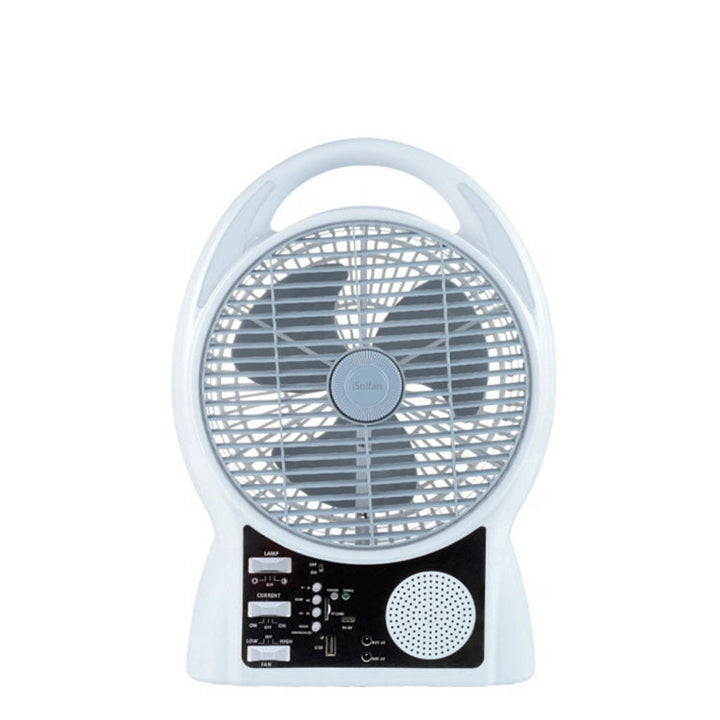 Unisex Solar-Powered Fan with Mobile Charger Kalsten