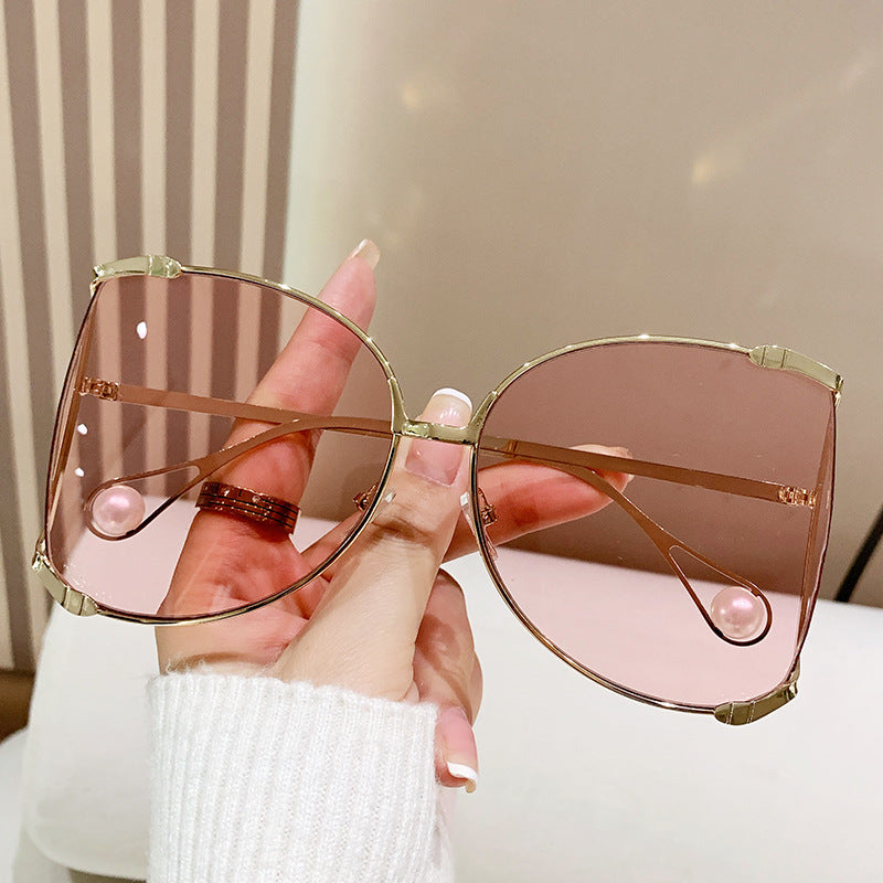 Ladies fashionable glasses with elegant pearl decor Kalsten