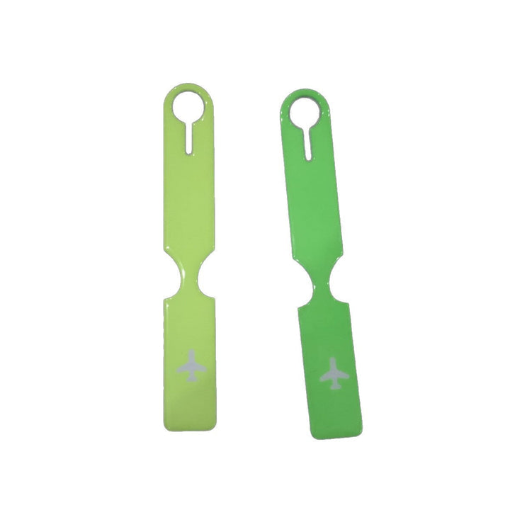 silicone airplane luggage tag with keyring clip and reflective travel ID strap Kalsten