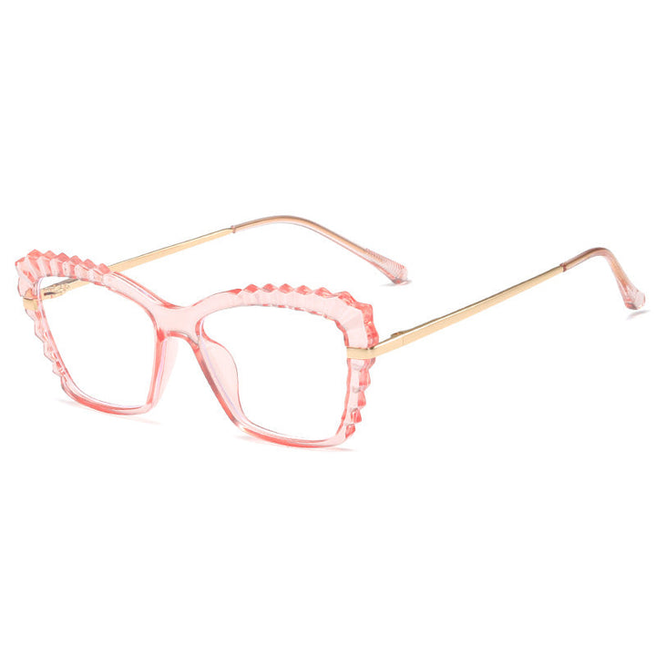 Women oversized glasses with unique wave edge design Kalsten
