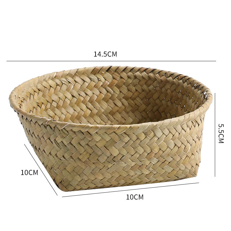 Handmade Natural Fiber Storage Basket Kalsten