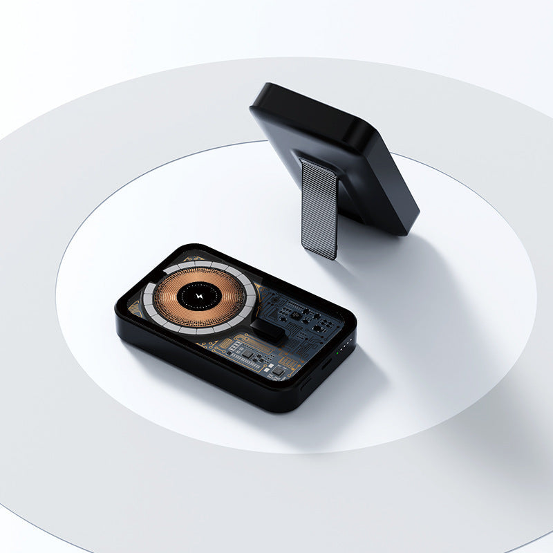 Portable power bank with innovative wireless charging function and integrated stand Kalsten