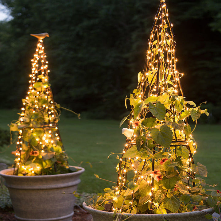 Ultra-Flexible Solar Micro-LED Fairy String Lights With Waterproof Ground-Mount Panel Kalsten