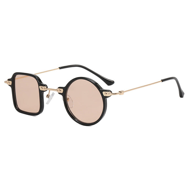 Ladies elegant round hybrid glasses with square design Kalsten