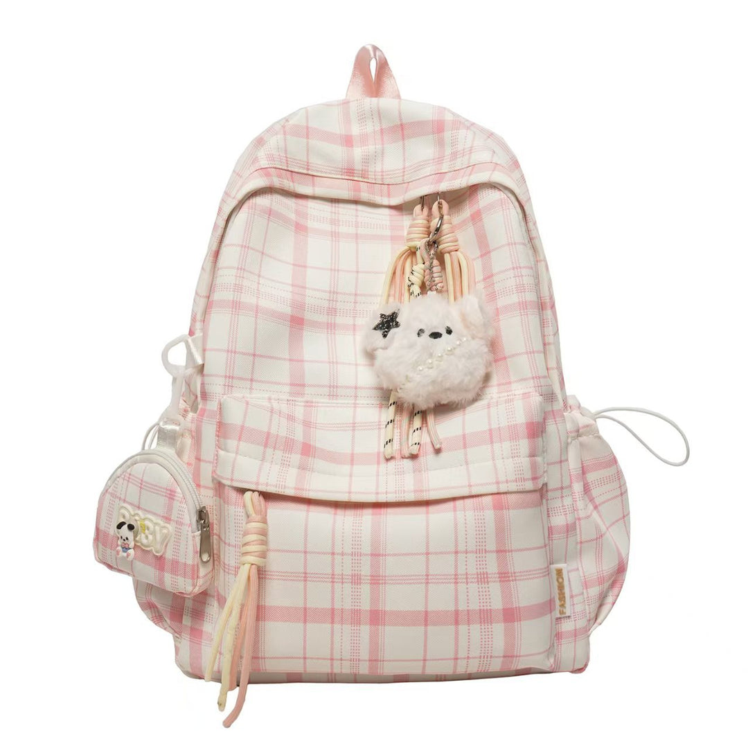 Playful Plaid Design Backpack Kalsten