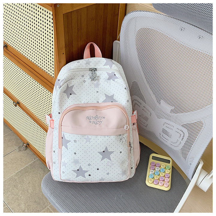 Children's Whimsical Star-Embellished School Backpack