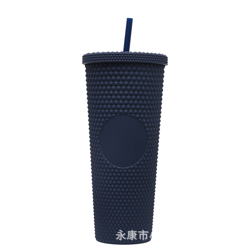 Ladies High-Quality Glitter Drinking Cup with Leak-Proof Lid and Integrated Straw Kalsten